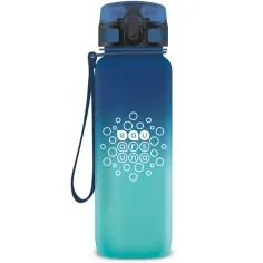 Ars Una: steklenica za vodo, brez BPA, z barvnim prelivom, matna - 800 ml - Dark Sea