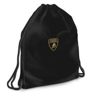Ars Una: vrečka za telovadbo za najstnike z logotipom Lamborghini, športna torba 37,5×46 cm