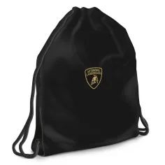 Ars Una: vrečka za telovadbo za najstnike z logotipom Lamborghini, športna torba 37,5×46 cm