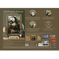 ArtFrame: Leonardo da Vinci - Mona Lisa, 500-delna sestavljanka z okvirjem - Trefl slika 3