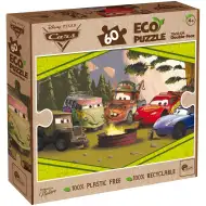 Avtomobili 2 v 1, 60-delni Eco puzzle in pobarvanka, 70x50 cm - Lisciani