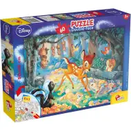 Bambi 2 v 1, 60-delni puzzle in pobarvanka 50x35 cm - Lisciani