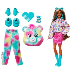 Barbie: Cutie Reveal presenečenje lutka Care Bears, 2. serija – Good Vibes Bear – Mattel slika 3
