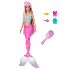 Barbie Dreamtopia: Čarobna pričeska morska deklica lutka 2024 - Mattel slika 5
