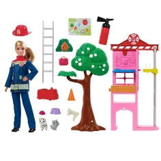 Barbie: Gasilska postaja igralni set - Mattel slika 3