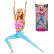 Barbie: Gibka joga lutka s svetlimi lasmi - Mattel