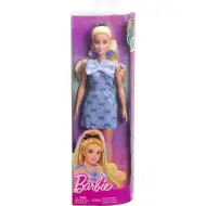 Barbie: Modna stilna blondinka v modri obleki z metuljčkom - Mattel