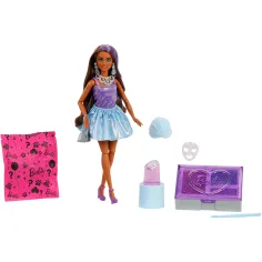 Barbie: Party Reveal presenečenje punčka z rjavimi lasmi - Mattel slika 2