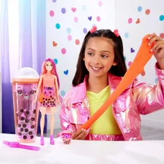 Barbie: Slime Reveal Bubi zabava Oranžna punčka - Mattel slika 2