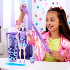 Barbie: Slime Reveal Bubi zabava Vijolična lutka - Mattel slika 3