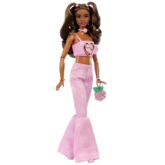 Barbie: Trendovske prijateljice lutka v obleki z vzorcem vrtnic - Mattel slika 2