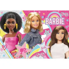 Barbie najboljše prijateljice 108-delni bleščeči puzzle 50x35 cm - Lisciani slika 2