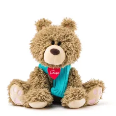 Bariboo plišast kosmat medvedek s šalom, 25 cm - Lumpin