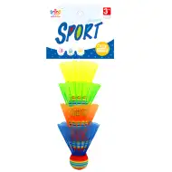Barvni set za badminton s 4 loparji