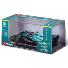 Bburago: Aston Martin AMR23 F1 dirkalnik kovinski avtomodel 1/43 (Fernando Alonso #14, različica s čelado) slika 5