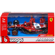 Bburago: Ferrari SF-25 F1 dirkalnik, kovinski model avtomobila 1:43 (Charles Leclerc #16)