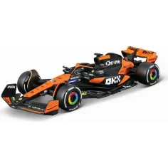 Bburago: McLaren MCL38 Miami Grand Prix 2024 dirkalnik F1, kovinski model avtomobila v merilu 1:43 (Oscar Piastri #81) slika 2