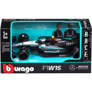 Bburago: Mercedes-AMG F1 W15 Performance kovinski model dirkalnika F1 v merilu 1:43 (Lewis Hamilton #44)