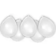 Beli lateks baloni, set 8 kosov