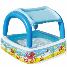 Bestway: Beach Buddy™ otroški bazen s senčnikom 140 x 140 x 114 cm slika 3