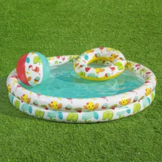 Bestway: Beachtastic napihljiv otroški bazen 3 v 1 komplet Ø 122 x 20 cm slika 3