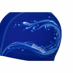 Bestway: Elegantna in raztegljiva Premium™ tekstilna kopalna kapa za otroke od 14. leta starosti naprej. slika 3