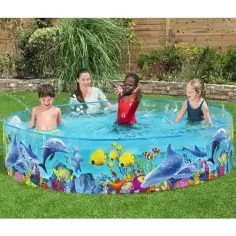 Bestway: Fill N Fun™ Odyssey otroški bazen s trdimi stenami z morskim vzorcem Ø 244 x 46 cm slika 2