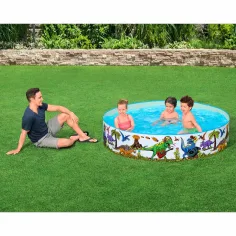 Bestway: Fill n Fun™ trdi bazen z dinozavri Ø 183 x 38 cm slika 3