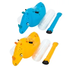 Bestway: Kids Rhino, otroška bazenska igrača v obliki nosoroga, 2 kosa, za otroke, 148 x 89 x 61 cm