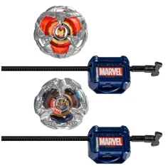 Beyblade X Marvel Collab: Iron Man vs. Thanos 4-80B X Venom 4-60B igralni set - Hasbro slika 2