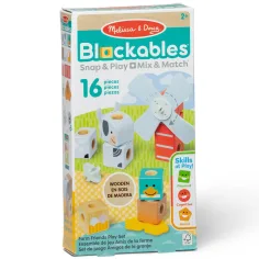 Blockables: Kmečki prijatelji — lesena gradbena igra - Melissa & Doug