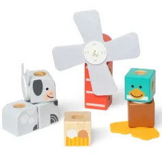 Blockables: Kmečki prijatelji — lesena gradbena igra - Melissa & Doug slika 2