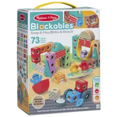 Blockables: mestni leseni gradbeni komplet - Melissa & Doug