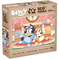 Bluey 2 v 1, 24-delni Eco mini puzzle in pobarvanka 35x25 cm - Lisciani
