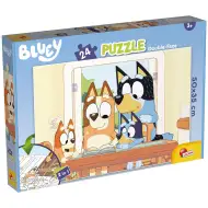 Bluey 2 v 1, 24-delni puzzle in pobarvanka 50x35 cm - Lisciani