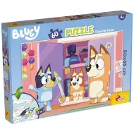 Bluey 2-v-1 60-delni puzzle in pobarvanka 50x35 cm - Lisciani