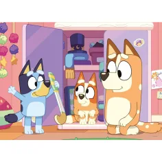 Bluey 2-v-1 60-delni puzzle in pobarvanka 50x35 cm - Lisciani slika 2