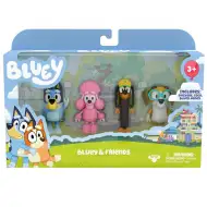 Bluey: Bluey in prijatelji, komplet 4 igralnih figuric
