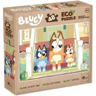 Bluey kužki na stopnicah 2 v 1, 48-delni Eco mini puzzle in pobarvanka 35x25 cm - Lisciani