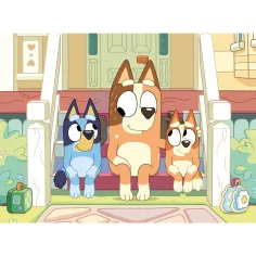 Bluey kužki na stopnicah 2 v 1, 48-delni Eco mini puzzle in pobarvanka 35x25 cm - Lisciani slika 2