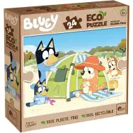 Bluey na počitnicah 2 v 1, 24-delni Eco maxi puzzle in pobarvanka 70x50 cm - Lisciani