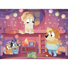 Bluey večerna pravljica 2 v 1, 24-delni puzzle in pobarvanka 35x25 cm – Lisciani slika 2