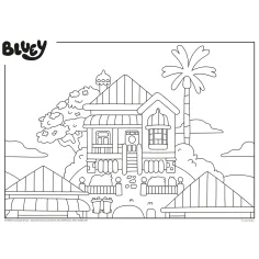 Bluey večerna pravljica 2 v 1, 24-delni puzzle in pobarvanka 35x25 cm – Lisciani slika 3