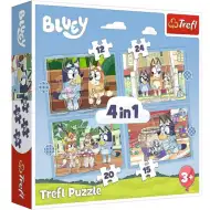 Blueyjev svet 4 v 1 12-15-20-24-delni puzzle - Trefl
