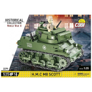 COBI: 2. svetovna vojna H.M.C M8 Scott tank sestavljalni komplet (2279)