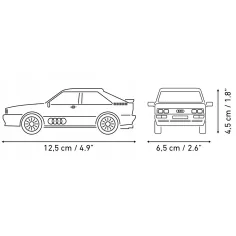 COBI: Audi Quattro 1980 beli avto komplet za sestavljanje (24665) slika 4