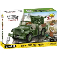 COBI: II. svetovna vojna 37 mm GMC M6 Fargo komplet za sestavljanje (3116)