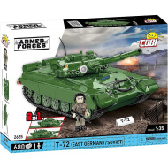 COBI: Oborožene sile T-72 (Vzhodna Nemčija/Sovjetska zveza) sestavljiva igrača - tank (2625)