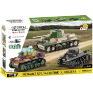 COBI: Panzer I, Renault R35 in Valentine IX – 3 v 1 gradbena igrača (2740)