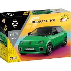 COBI: Renault 5 E-Tech zeleni avto - komplet za sestavljanje (24674)